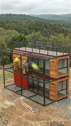 I built a house using shipping containers.