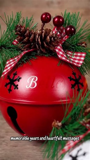 ✨ 💖 Personalized Jingle Bell Ornament – Gift For Family 🎄