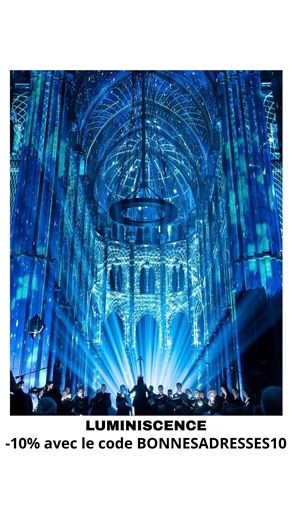 Bonnes adresses Paris 🗼 on Instagram: "-10% avec le code BONNESADRESSES10 via mon lien en bio 🎁 ✨ LUMINISCENCE - L’Odyssée Céleste ✨ Plonge dans une expérience immersive unique au cœur de l’Église Saint-Eustache à Paris 🌌 Ici, art, technologie et patrimoine fusionnent pour te faire vivre un voyage sensoriel hors du temps 💫 🌀 Ce qui t’attend : 🔹 Vidéo-mapping en 360° 🔹 Orchestre & chœur en live 🎶 🔹 Voyage sensoriel entre histoire & art 🕰️ 🔹 Nimbe lumineux géant 🎆 📅 À partir du 23 jan