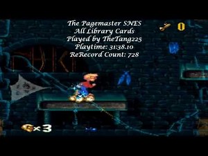 TAS HD: The Pagemaster SNES in 31:38 by TheTang225 & Good Ending