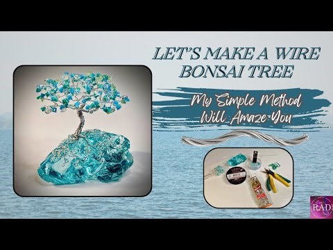 How to make a Beaded Wire Bonsai Tree, Wire Art