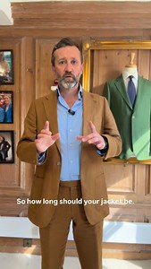 So how long should your jacket be? #jacketlength #whatthetailorsays #thetailorstips #tailoringtips #whattowear #howtowear #styleguide #tailorsguide #tailoringguide #guidetotailor #tailor #tailoring #bespoke #bespoketailoring #barringtonayre #cotswoldstailor #cotswolds #cotswoldsstyle #gentlemansstyle #gentsstyle #style #fashionguide | Barrington Ayre Shirtmaker & Tailor