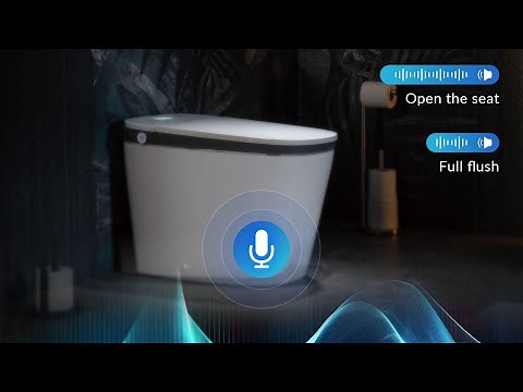 WOODBRIDGE B0931S Smart Bidet Toilet with Auto Open & Close, Foot Sensor Flush and Voice Control