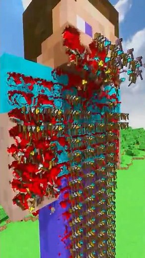 50,000 AXES VS STEVE #minecraft #steve