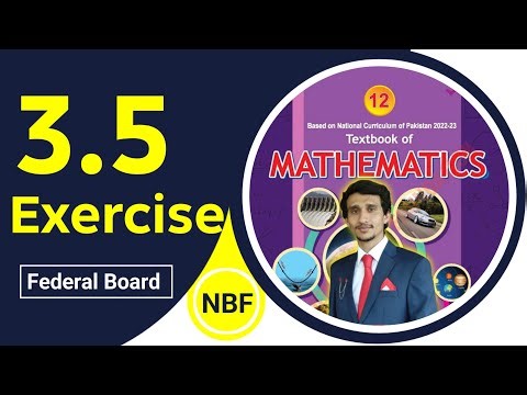 Exercise 3.5 Class 12 maths |NBF New Book 2025 | ex 3.5 Class 12 maths NBF |by Beta Maths |Sir Ali
