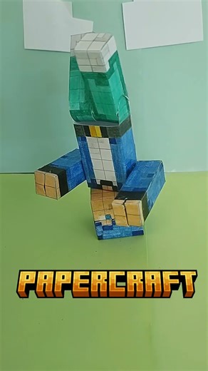 mi skin de papel !!! 🎄🔥💎 #papercraftminecraft