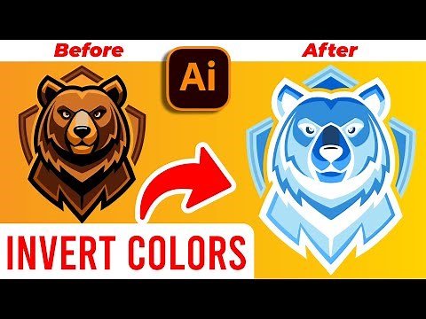 How to INVERT Colors in Adobe Illustrator! (Using Vector Objects & also Images)
