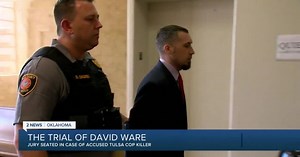 David Ware Trial: Jury seated for trial of accused Tulsa cop killer