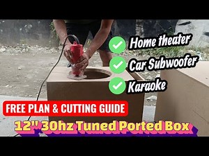 Building a 12" 30Hz Subwoofer Box (Car OR Home Theater!) - Full DIY Guide