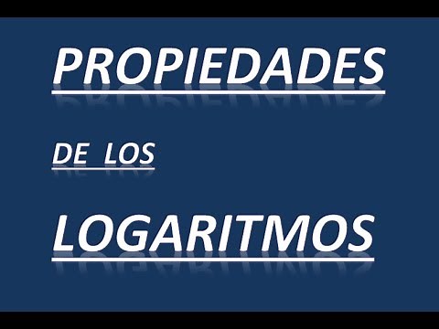 PROPIEDADES DE LOS LOGARITMOS - Ejemplos