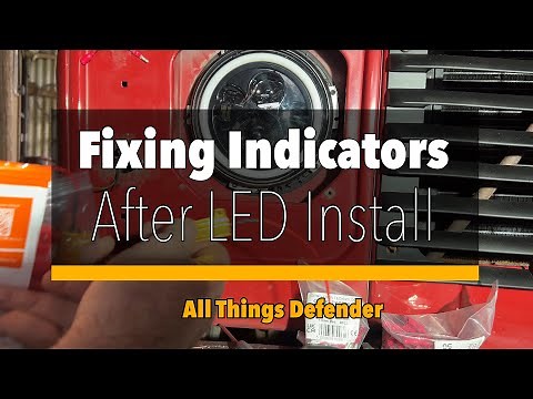Defender Indicator fix after fitting LED