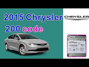 2015 Chrysler 200 code