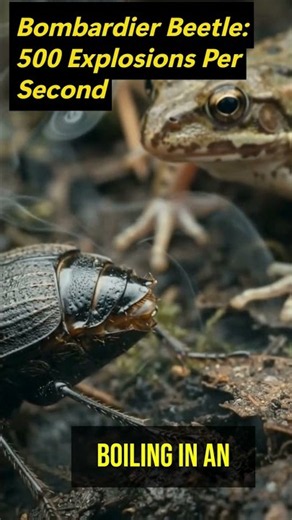 Bombardier Beetle 500 Explosions Per Second. #marinemystery #naturedocumentary #wildlife