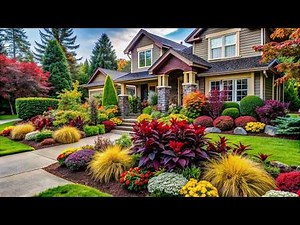 Enhance Your Home's Exterior | Front Yard Flower Garden Designs
