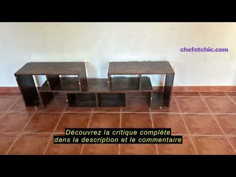 Avis sur la KOMFOTTEU Meuble TV, Combination Libre en 3 Pièces, Banc TV en Bois, pour Télévision Jus