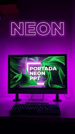 Portada Neón en PowerPoint 🔥 Etiquétame en un efecto powerpoint si quieres que lo explique #neon #neonpowerpoint #morph #powerpoint #powerpointtutorial #viral #powerpointtutorial #presentacionespowerpoint #parati #diapositivas #powerpointpresentation #PowerPoint