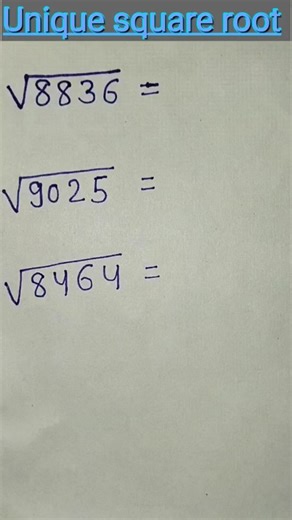Square root tricks ✅| do you know this?| #viralvideo #mathstrick #trendingshorts #shortsfeed