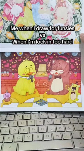 This page also available on my Patreon and Trakteer to color with! PFT I clearly level up my coloring game again 😼🩷 #fnaf #fivenightsatfreddy #fivenightsatfreddys #coloring #coloringbook