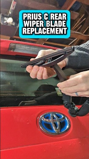 How to Replace Toyota Prius C Rear Wiper Blade #shorts #diy #prius
