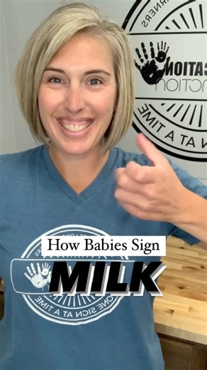 Wouldn’t it be great if you knew what your baby was thinking?💭🤔 When your child can communicate their wants and needs before their first words, that means ⭐️Less Frustration ⭐️Stronger Bond ⭐️Earlier Communication Skills When should I start signing MILK? 🍼 Anytime is a good time. Start when YOU are ready to start adding it to your routine. Milk is a great first sign. Start from day one, 3 months, 6 months, 12 months. How often do I model MILK? 🍼Model the sign first then give milk. Use the si