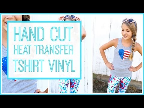 How to Hand Cut Heat Transfer TShirt Vinyl