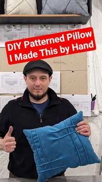 DIY Pillow with a Beautiful Pattern 🧵✨ | Easy Sewing Tutorial