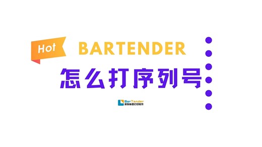 bartender怎么打序列号