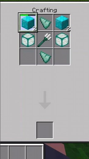Minecraft me Craft a thunder Trident#minecraft #mcpe #shorts #sudhirxgaming