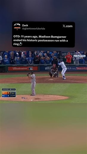 Giants Worldwide🌎 on Instagram: "On this day 11 years ago, Madison Bumgarner brought the Giants their 3rd ring in 5 years 🌁 Make sure you follow @giantsworldwide for all your Giants news, scores, and updates!"