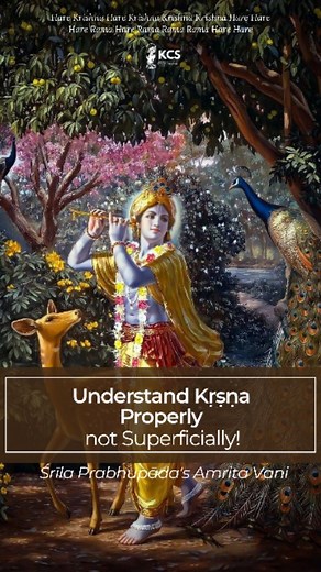 297 reactions · 4 comments | What does it really mean to understand Krishna? This video explores the transformative realization of understanding Krishna in truth, revealing His position as the ultimate source of all existence. | Krishna Consciousness Society | Facebook