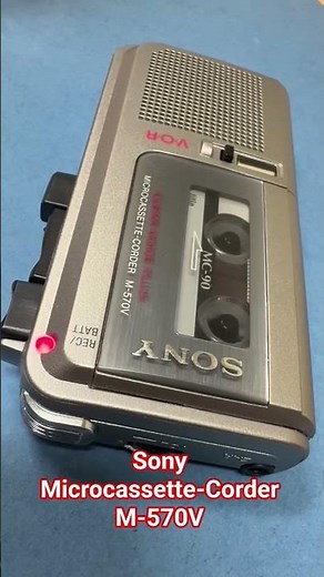 Sony Microcassette-Corder Model No M-570V Made In Japan Product #sony #micro #cassette #recorder