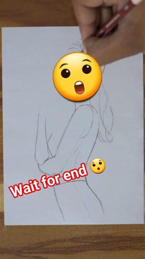 Beautiful Girl Pencil Sketch ✏️ | Handmade Realistic Drawing ❤️ #shorts