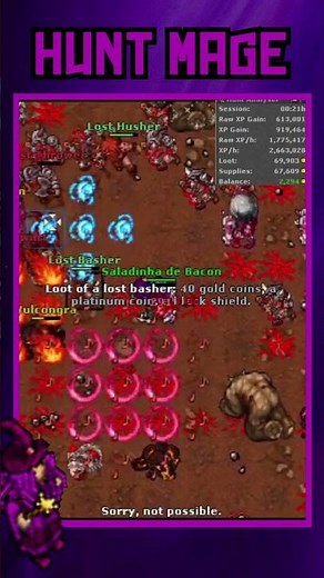 😲The Hunt That Almost Nobody Does in Tibia! Mage lvl 200 #tibia #tibiahunt #shidozera