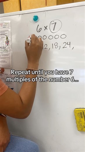 Modeling for visual learners. #math #multiplication #elementary