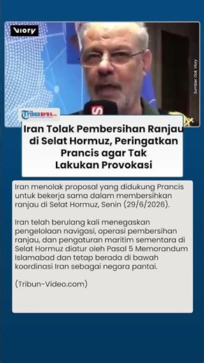 Selat Hormuz Kembali Jadi Sorotan, Iran Tolak Operasi Ranjau dan Kirim Peringatan ke Prancis
