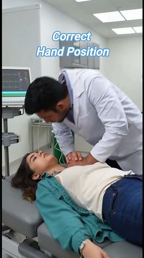CPR Hand Position | Correct Form Guide #LifeSaver #CPRsteps