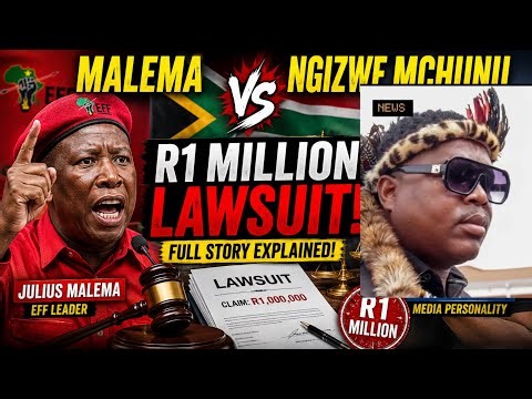 malema VS Ngizwe mchunu:The R1Million Lawsuit Shaking SouthAfrica🇿🇦 #southafrica #africanews #usa