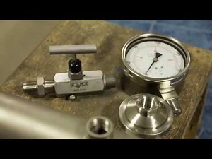 Montaje correcto de un manómetro