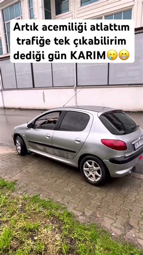 Artık acemiliği atlattım trafiğe tek çıkabilirim dediği gün KARIM😁 #keşfetedüş #keşfetteyiz #reels