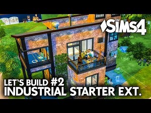 Building a house in The Sims 4 | Industrial Starter Extended #2 Let's Build (German)