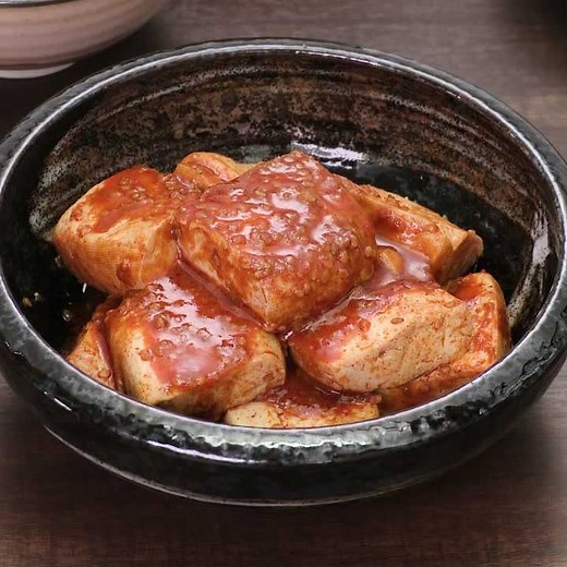 ご飯にも合う！ 木綿豆腐の甘辛煮のレシピ動画・作り方 | デリッシュキッチン