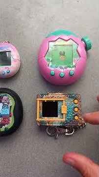 Tamagotchi Uni Mametchi día 8 acompañado de Paradise Original y Digimon Monster Hunter.