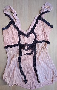 Vintage Morgan Tank – Romantic Pink & Black Lace Camisole - Etsy Canada