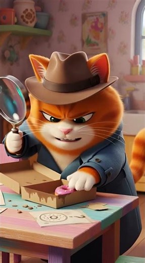 Cat Detective Solves a Mystery 🕵️🐱 | Funny Cartoon Animal Short
