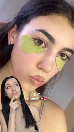 WHAT?😳🫣YOU CAN MAKE AN EYE MASK AT HOME? 😱 #diy #skincare #beauty #hack #tutorial #makeup #lifehack