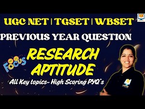 UGC NET Paper 1|TG SET|WB SET|Research Aptitude-Previous Years Questions|Paper 1 Revision with PYQs