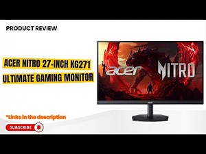 Acer Nitro 27" Gaming Monitor Review | 200Hz, 0.5ms, FreeSync Premium, FHD IPS | Best Monitor 2025