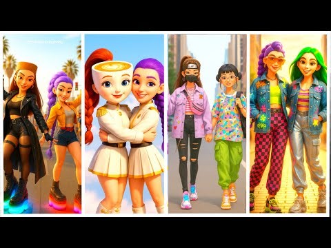 ❤️ BRAINROT GIRLS AND DIOMOND HUNTERS GIRLS MEGA BATTLE; TUNG TUNG SAHUR vs CAPPUCINO ASSASINO❤️❤️❤️