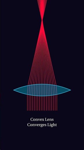 Lenses Bending Light #physics #optics #lenses