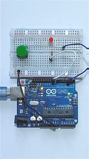 Arduino Button Toggle LED | No Voice
